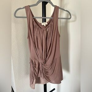 Anthropologie Brown/Purple Sleeveless Top